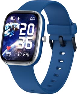 Smartwatch Kinderen - Hartslag - Stappen - 20 Alarmen - Blauw — thumbnail 1