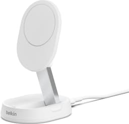 BELKIN Boost Charge Qi2 15W Magnetische Oplaadstand – Wit (met adapter) — thumbnail 2