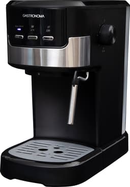 Gastronoma Pistonmachine - Espresso Koffiemachine met gemalen bonen en melkopschuimer - 18110002 - Zwart — thumbnail 1