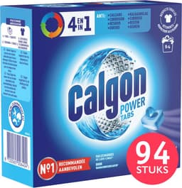 Calgon - 4-in-1 - PowerTabs - Wasmachinereiniger en Antikalk - 94 stuks — thumbnail 1