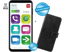Senioren smartphone met grote knoppen - WhatsApp - simlockvrij - Op basis van Samsung - Senioren Mobiele Telefoon - 128GB - 6.7 inch Scherm - Inclusief beschermhoes