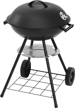 BukkitBow - Mobiele Houtskoolbarbecue - BBQ van Metaal en Kunststof - 44x73x41.5cm - Met Ruim Grilloppervlak — thumbnail 1