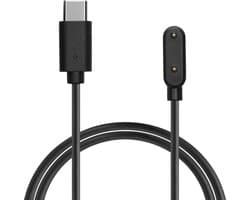 kwmobile USB-oplaadkabel type c geschikt voor Samsung Galaxy Fit 3 - Kabel voor smartwatch - in zwart