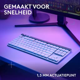 Logitech G515 Lightspeed TKL - Draadloos Gaming Toetsenbord - RGB - Qwerty US - Wit — thumbnail 2
