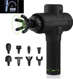 M1 Massage Gun - Sport en Relax Massage apparaat - Krachtig - Draadloos - Inclusief Koffer - 8 opzetstukken — thumbnail 3