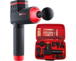 Massage gun - Pro Atleet Grade Percussie Handheld Diepe Weefselspier - Volledige Grootte - 4 Snelheden - 4 Koppen & Draagtas - Zwart massage gun