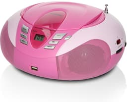 Lenco SCD-37 - Draagbare radio CD speler met MP3 optie en USB - Roze — thumbnail 1