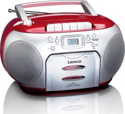 Lenco SCD-420RD - Draagbare radio CD speler met MP3 optie en koptelefoon - Rood — thumbnail 5