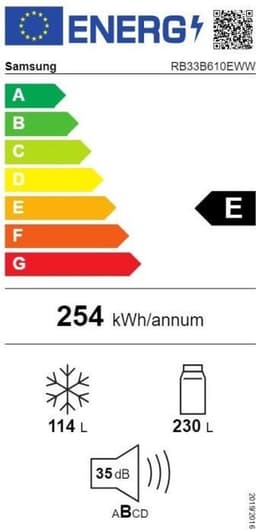 Samsung RB33B610EWW - koel-vriescombinatie - 185 cm - No Frost - waterdispenser — thumbnail 3
