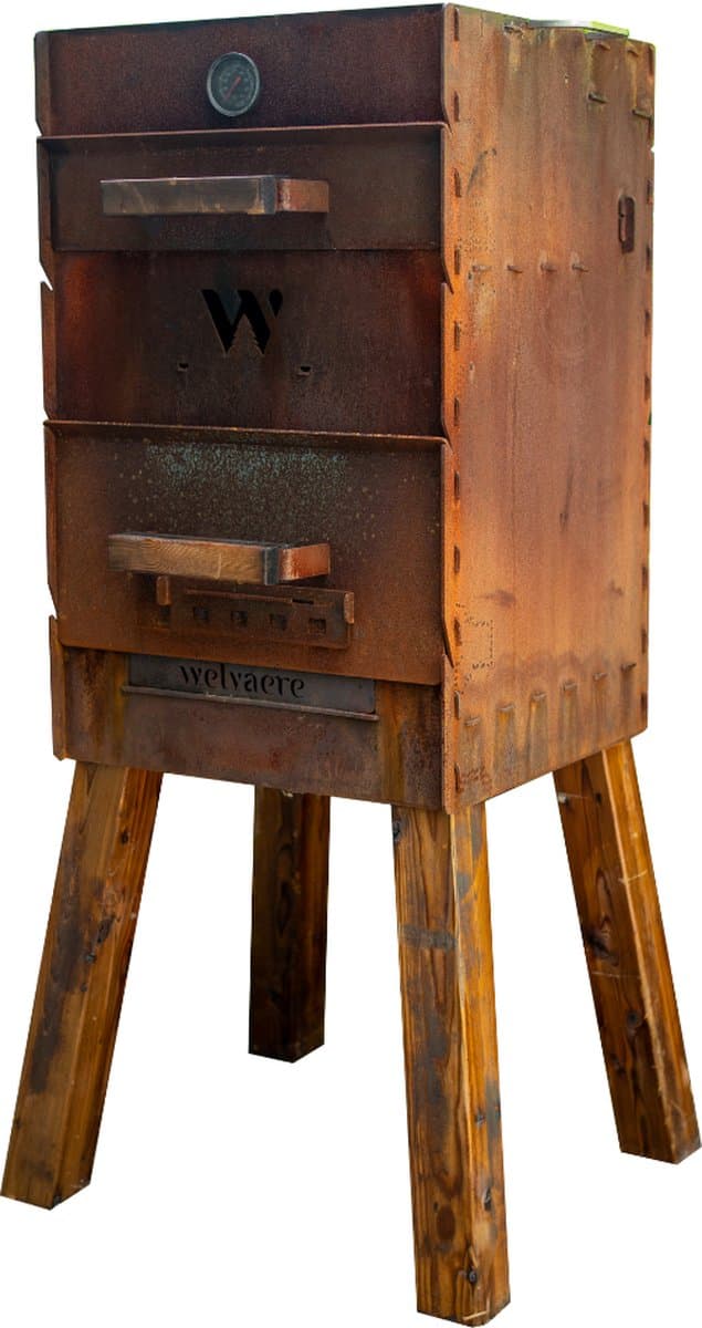 Welvaere Utenovn Pizza oven - Complete set - Houtgestookt - Cortenstaal — afbeelding 1