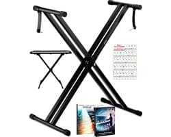 Finesse Keyboard Standaard - Verstelbaar - Statief - Piano Standaard - Toetsenbord Standaard