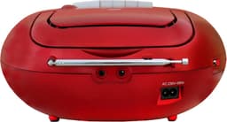 Soundmaster SCD7800RO - Boombox met DAB+/FM-radio, CD, MP3, USB en cassettespeler, rood — thumbnail 3