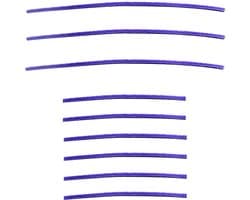 Somstyle Vilt Strips Geschikt voor Dyson V6, V7, V8, V10 & V11 Rolreiniger Set - 9 Stuks - Stofzuiger Accessoires - Zachte Pluche Strip voor Mondstuk - Paars