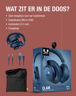 Fresh ‘n Rebel Clam – Over-ear koptelefoon draadloos - Steel Blue - Blauw — thumbnail 5