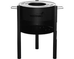 Mustang Outdoor tuinhaard barbecue Oakdale - Tuinhaard Barbecue - Barbecue - Zwart - 35.8 kg - Grilloppervlak diameter 60 cm