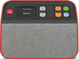 BBrain Dementie DAB+ Radio - Speciaal voor Senioren en Ouderen met Dementie - Zeer Makkelijke Bediening - Zelfstand Muziek luisteren - Geen verwarrende Technologie  - Verander Gebruikerspaneel naar Behoefte tot Bediening met slechts één Knop -  Rood — thumbnail 1