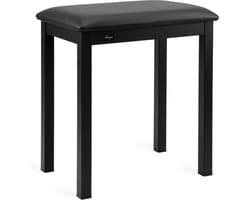 Pianokruk met gevoerde zitting – zithoogte 49 cm - zwart