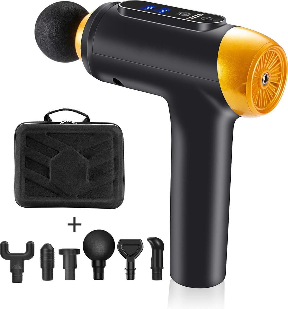 Osisiyo QC05 - Massage gun - 6 opzetstukken - case - massage — afbeelding 1