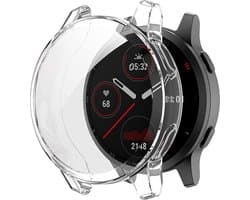 Case geschikt voor Garmin Vivoactive 4 / Venu 2 - 45mm - Transparant- Siliconen