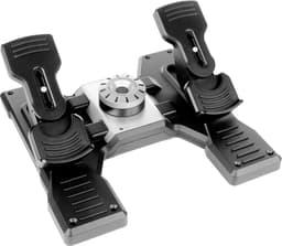 Logitech G Saitek Pro Flight Rudder Pedalen Zwart PC — thumbnail 2