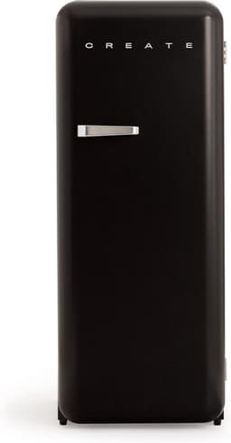 CREATE - Koelkast in retrostijl - Zwart - Handvat Zilver - FRIDGE RETRO 281L — thumbnail 1