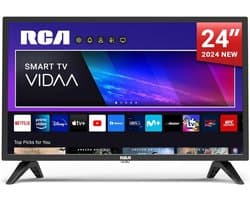 Smart TV 24 inch (60cm) HD LED TV met WiFi, Netflix, YouTube en Triple Tuner