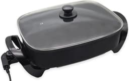 Aurixi® Partypan -Airfryer -Hapjespan - elektrische pan - 3 standen - Veelkleurig -8cm x 38cm x 30cm — thumbnail 1