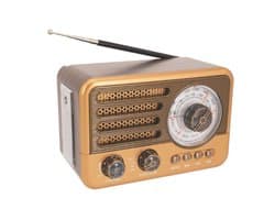 Bluetooth luidspreker - bluetooth luidspreker draagbaar - Retro Radio Vintage Bluetooth-luidspreker - Transistorradio - Am Fm Sw Kleine Draagbare Radio - Ondersteuning Tf-Kaart - Hulp - Mp3-Speler - Usb
