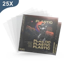 Amido® LP hoezen 25 stuks – Polyethyleen extra stevig - LP hoes - Vinyl hoes – VinylCare Essential ShieldSleeve Record Sleeves – LP beschermhoezen - Buitenhoezen voor standaard LP’s - 100 Micron — thumbnail 1
