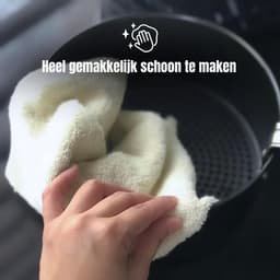 Quvo® Mini Airfryer - Airfryermand - Heteluchtfriteuse - Zwart - 28cm x 29cm x 37cm — thumbnail 8