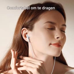 TENZHVXI - Wired Earbuds - Usb-C Headphones - 14,2 Mm Driver / 1,2 M Kabel - 1 Paar - Voor Iphone 17/16/15 - Wit — thumbnail 5