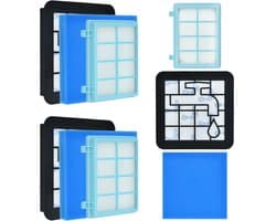 Filterset geschikt voor Philips PowerPro Compact and Power Pro Active en City - Vervangt Stofzuigerfilter FC9331/09 - FC9332/09 - FC8010 - FC8010/02 FC8010/01 HEPA - Stofzuiger onderdelen - Motorfilter - Uitblaasfilter - Schuimfilter - 3 sets