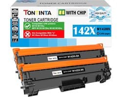 2x Zwarte Tonerpatronen Hoge Capaciteit voor M110 M139 M140 Serie Printers (Chip Inclusief)