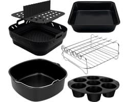 Uitgebreide Set Accessoires voor Heteluchtfriteuse en Airfryer