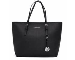 Zwarte Dames Handtas Werktas – Geschikt voor A4 & Laptop tot 15 inch – Dames Handtas – Werk & School