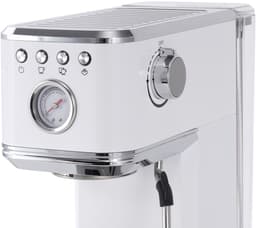 Elit Perfetto 2in1 espresso machine- 20 Bar- Geschikt voor cups en gemalen koffie- 1350W- Compact koffiezetapparaat- Wit — thumbnail 5