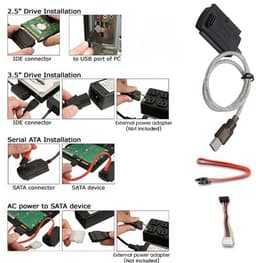 USB naar SATA/IDE Adapterkabel voor 2,5 of 3,5 Inch Harde Schijf, DVD/CD-ROM Drives — thumbnail 2