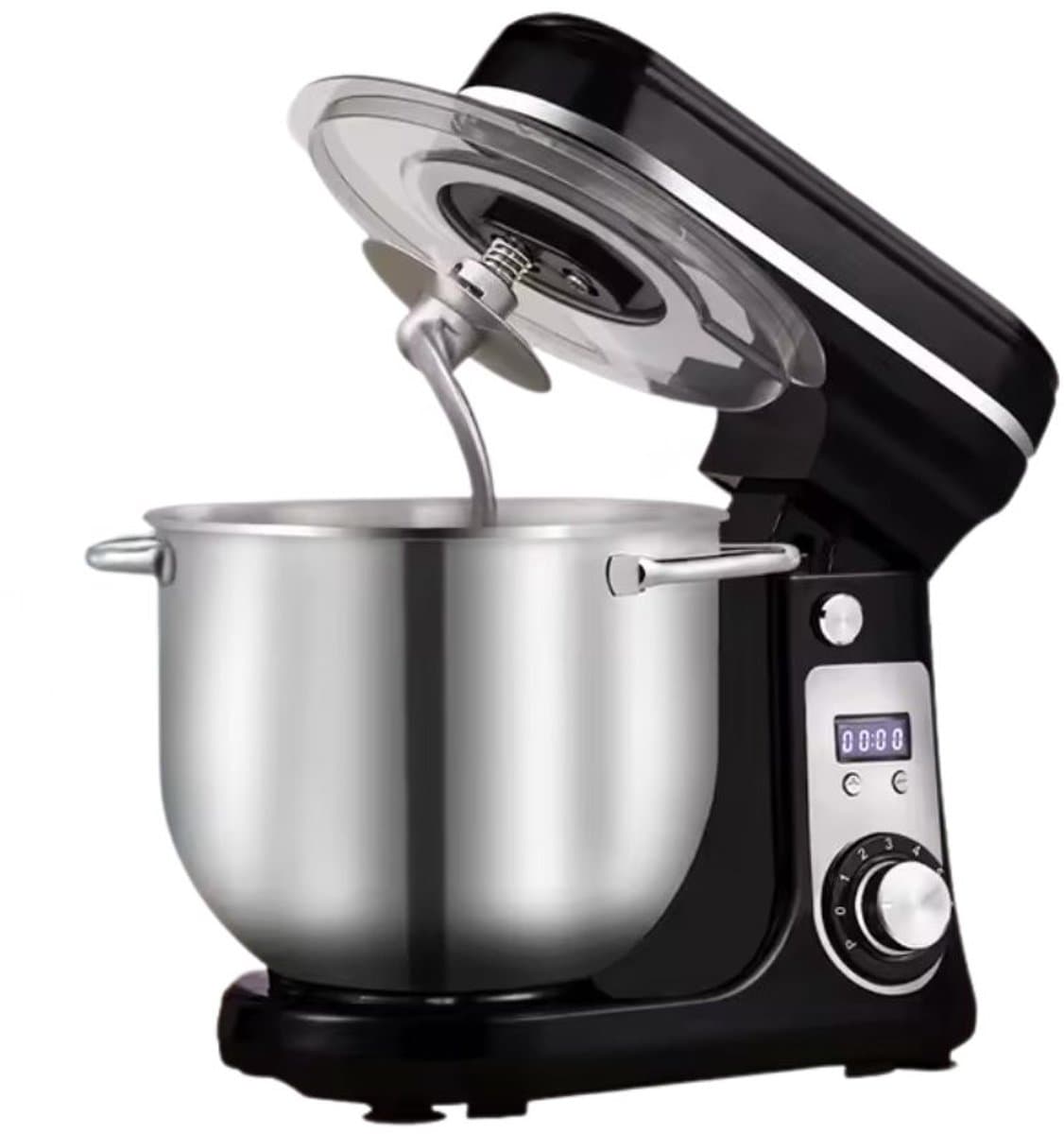 Vedder House - Keukenmachine - Zwart - 6 liter - 1200 Watt - Keukenmixer - 6 snelheden - Vaatwasserbestendig — afbeelding 1
