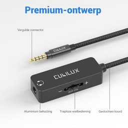 3.5mm Verlengkabel met Volumeregeling - 1/8 Inch Hoofdtelefoon Speaker Kabel met In-Line Volumeregelaar (1.2M) — thumbnail 5