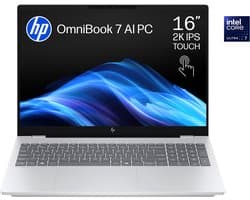 HP OmniBook 7 AI 16-ay0772nd - Creator Laptop - 2K OLED - Intel® Core™ Ultra 7 Processor 255H - 16 inch - 1,91 kg - 120 Hz