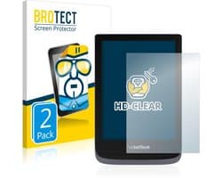 BROTECT - Screenprotector voor PocketBook Touch HD 3 - Folie Beschermfolie transparant 2 Stuks