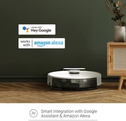 Ezviz RE4 Slimme Robotstofzuiger - LiDAR Navigatie - Dweilen (300 ml) - Obstacle Vermijding - No-Go Zones - Tapijt Detectie - E10 Filter - Compatibel met Alexa, Google Assistant - Wit — thumbnail 12