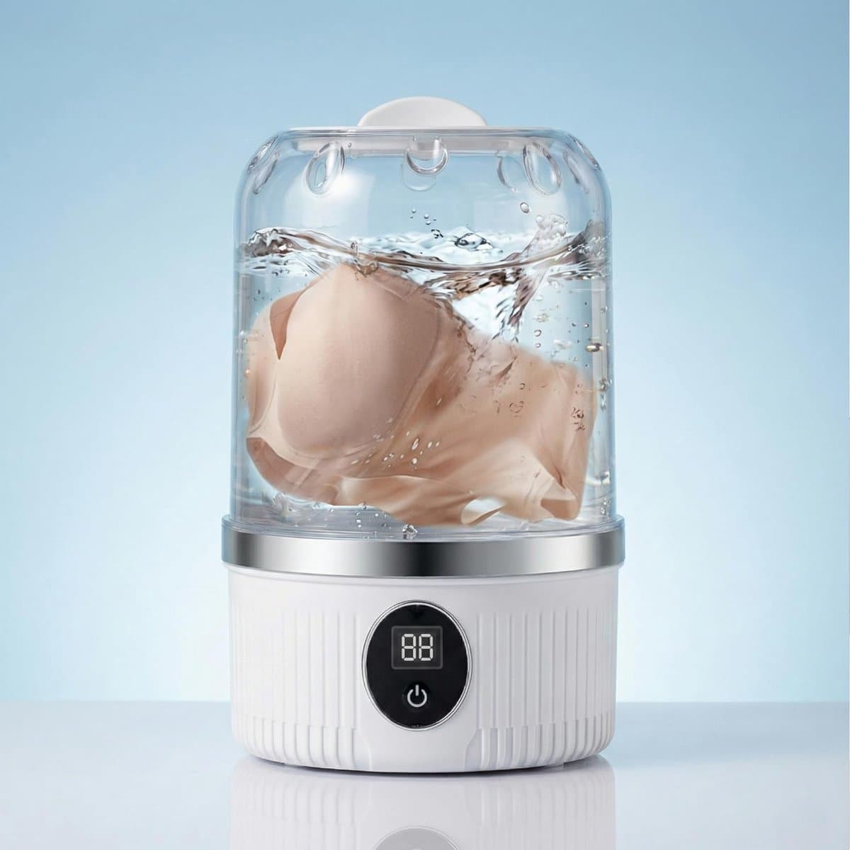 Draadloze Mini Wasmachine BPA Vrij Draagbare Sokkenwasser Voor Reizen Studentenkamer Camping En Kleine Huishoudens Snelle Handmatige Was — afbeelding 1