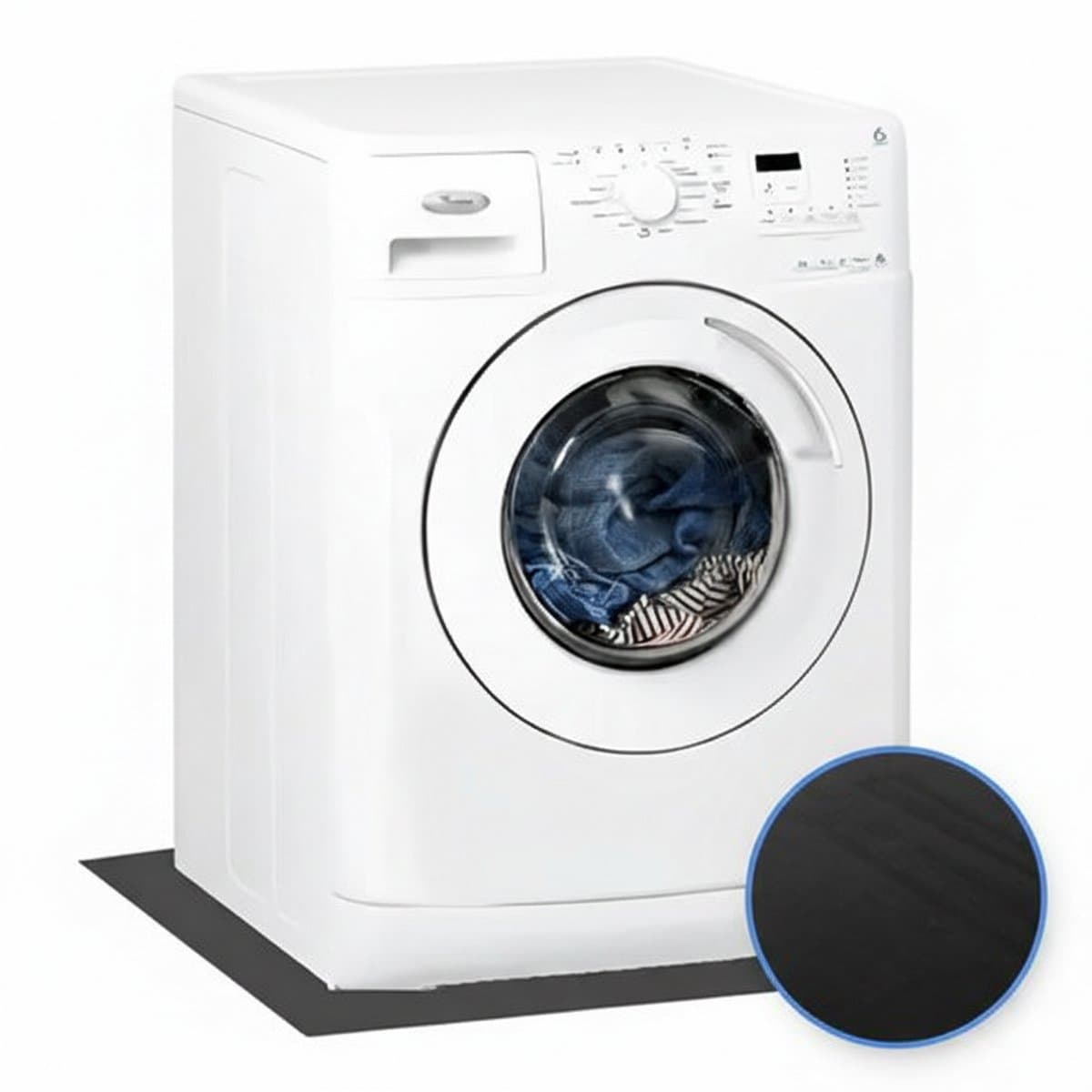 Anti Trillingsmat - Voor Wasmachine - Geluidsdemping - Verhoogde Stabiliteit Antislip - 45 x60cm — afbeelding 1