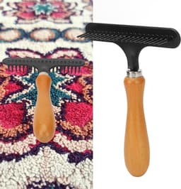 Store_7 - Handbediende Tapijthark - Roestvrijstalen Haarverzorger - Efficiënte Ontharing - Compact Formaat - Tapijt Verzorging - Geschikt voor Huis... — thumbnail 5