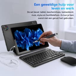 Hotlight KB1001L - Android 15 Tablet - 10.1 inch - 20(3+17)GB RAM/64GB ROM - Met Toetsenbord, Muis, Oordopjes & Bescherming – 5000mAh - Zwart — thumbnail 5