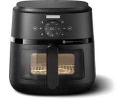 Airfryer 2000 Serie 6.2L - 1700W Vermogen, Kookvenster, RapidAir-technologie, Digitaal touchscreen, 13 kookopties, Tot 90% minder vet, Zwart (NA230/00)