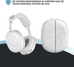 Shieldcase Koptelefoon bescherming geschikt voor Airpods Max 1/2 - Cover bescherming - Comfortabel - Beschermend - Stijlvol - Transparant — thumbnail 2