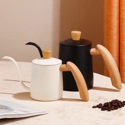 1 stuk - Koffiezetapparaat - Roestvrij staal - Filterkoffiezetapparaat - Gegradueerd - Smalle tuit - Koffieapparatuur - Klein filterkoffiezetapparaat - Geschikt voor het zetten van koffie - 350 ml - Zwart — thumbnail 5