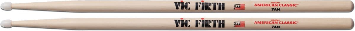 Vic Firth 7AN American Classic Nylon Tip Hickory 7A drumstokken — afbeelding 1